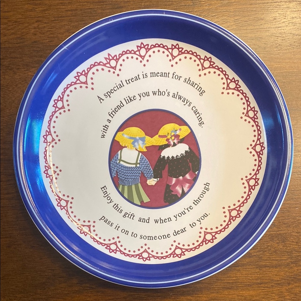 Decorative Blue and White Sharing Plate